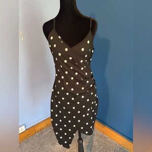 Almost Famous Polka Dot Dress Junior L
